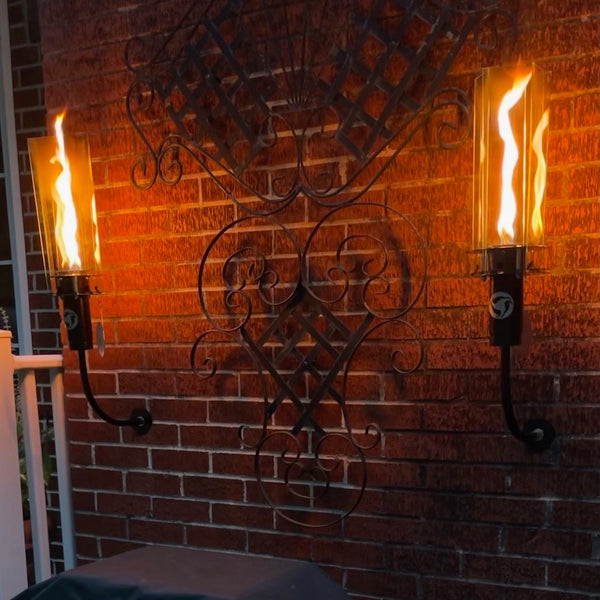 Vortek - Wall/Pillar Mounted Vortex Fire Torch